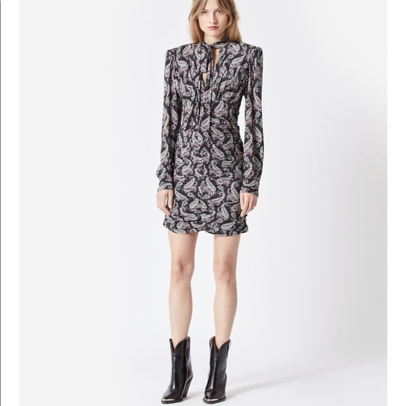 Isabel Marant Linaziki Ruched Mini dress - Picture 2 of 12